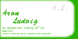 aron ludvig business card